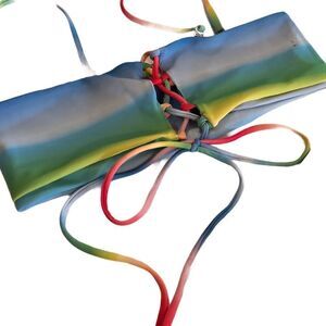 Yira Swim Rainbow Bikini Top‎ nwt